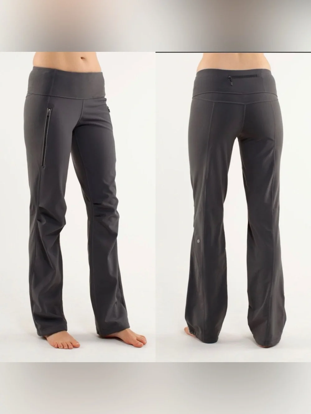 Lululemon Run: Free Pant in Coal/Heathered Coal 10